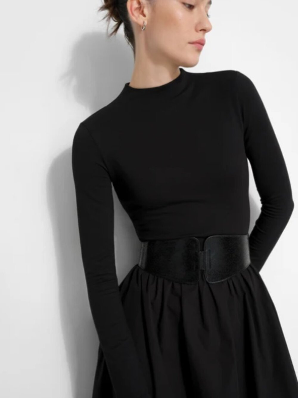 Marcella NYC - Fillmore Black Long Sleeve Maxi Dress with Pockets - Size Small - Picture 2 of 5